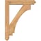 Ekena Millwork Imperial Arts and Crafts Smooth Bracket w/ Offset Brace, Western Red Cedar, 5 1/2"W x 26"D x 34"H BKT0604X26X34IMP03SWR - alternate 4
